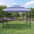 Universal 10’ x 10’ Single-Tier Gazebo Replacement Canopy - 350, Cabana Blue