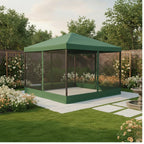 Universal 10’ x 10’ Single-Tier Gazebo Replacement Canopy and Netting Set - RipLock 350