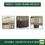 Replacement Canopy for Bay Window L-GZ120PST-2 10' x 12' Gazebo