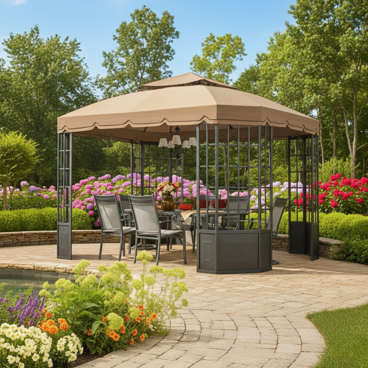 Replacement Canopy for Sutton Classic 009-05-0093 10' x 12' Gazebo
