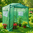 Replacement Cover for Eagle Peak GH48-GRN-AZ 8' x 6' Portable Walk In Instant Pop Up Greenhouse - Green, PE Fabric