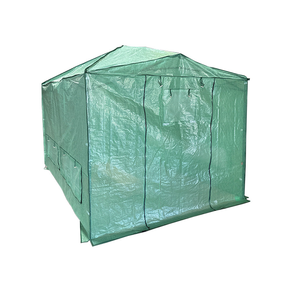 Replacement Cover for Eagle Peak 12' x 8' Portable Walk In Instant Pop Up Greenhouse - PE Fabric - Green
