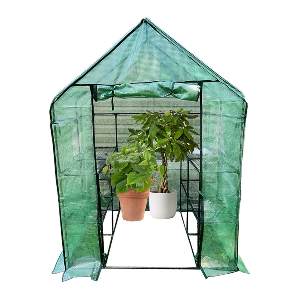 Replacement Cover for Ohuhu 4.8' x 4.8' Portable Greenhouse - PE Fabric - Green
