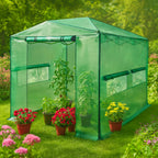 Replacement Cover for Outfine OF200038AAA 8' x 12' Portable Greenhouse - Green, PE Fabric