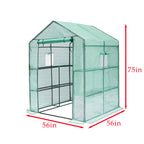 Replacement Cover for Greengro 56" x 56" Walk In Greenhouse - PE Fabric - Green