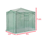 Replacement Cover for Crown Shades 8’ x 6’ Pop Up Greenhouse - PE Fabric - Green