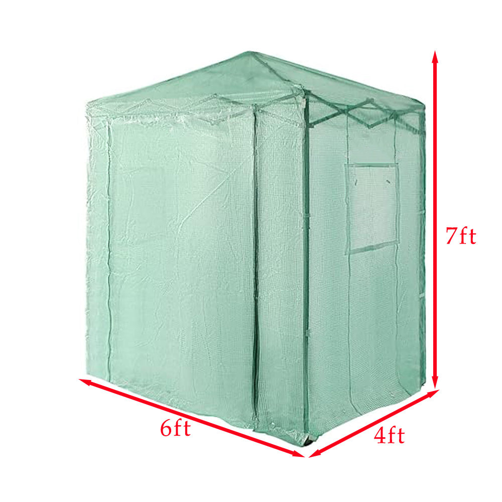Replacement Cover for Crown Shades 6’ X 4’ Pop Up Greenhouse - PE Fabric - Green