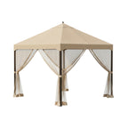 Replacement Canopy and Netting Set for S-1210GZ 10' x 12' Gazebo - Beige, RipLock 350