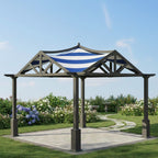 Replacement Canopy for Garden Treasures GF-9A037X, GF-12S039B Pergola - 350, Cabana Blue