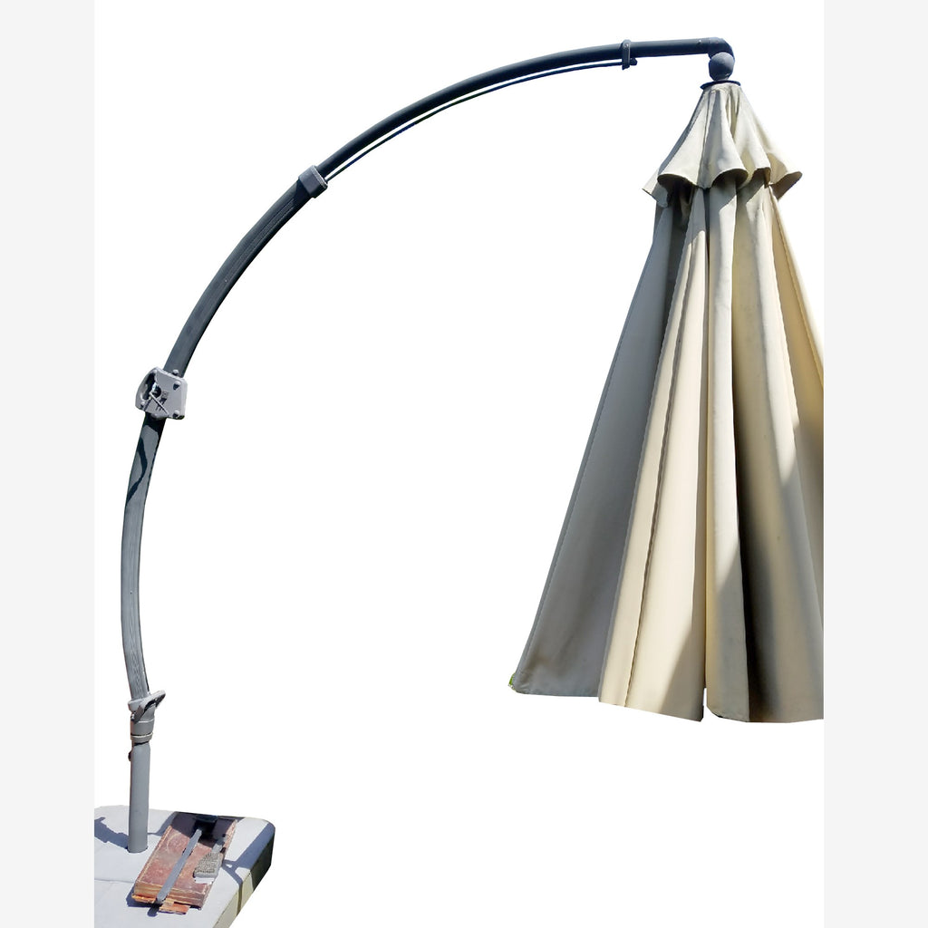 YJAF-013T Garden Oasis 11.5 ft Steel Round Offset (Cantilever) Umbrella