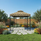 Replacement Canopy for Garden Treasures S-582D 8' x 8' Gazebo - Camo Sand