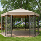 Replacement Canopy for Hexagon Trellis 14' Gazebo