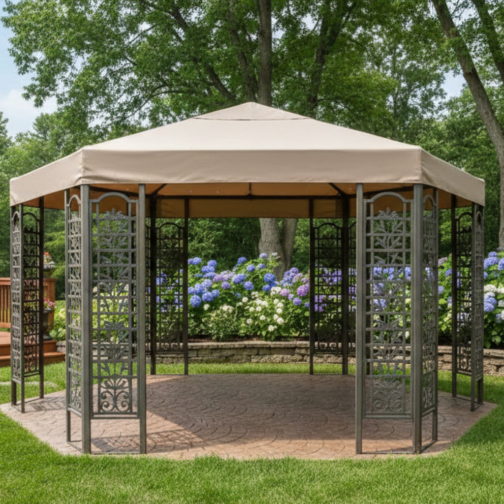Replacement Canopy for Hexagon Trellis 14' Gazebo