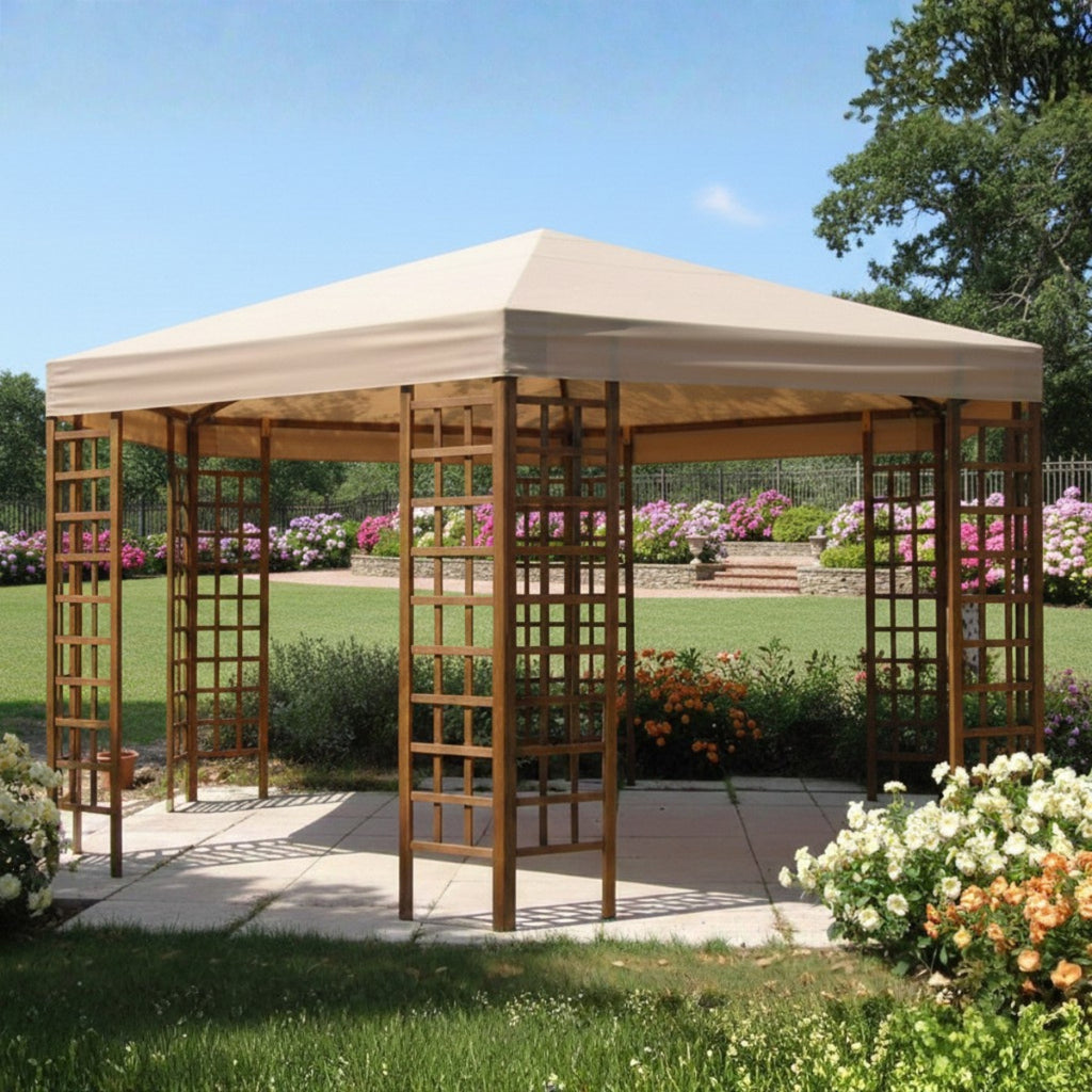 Replacement Canopy for Wood Hexagon 14' Gazebo