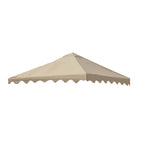 Leaf Motif Scalloped Edged Gazebo Canopy - RipLock 350