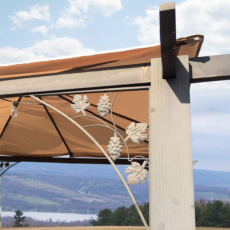 PB Trellis Gazebo Replacement Canopy and Netting Set - RipLock 350