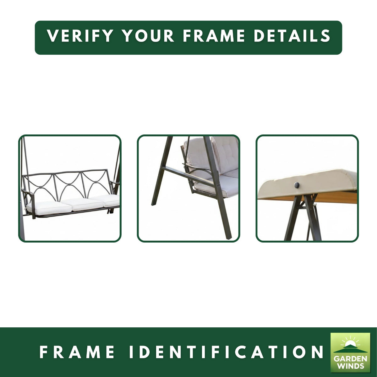 Replacement Canopy for Garden Treasures Freeport SC-I-126EGS Swing