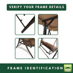 Replacement Canopy for Callimont Park RUS4239 Swing - Beige, 350
