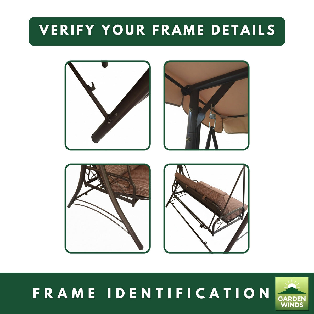 Replacement Canopy for Callimont Park RUS4239 Swing - Beige, 350