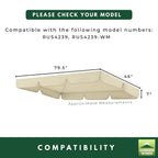 Replacement Canopy for Callimont Park RUS4239 Swing - Beige, 350