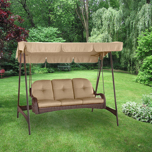 Replacement Canopy for Azalea Ridge Three Person Swing - BEIGE
