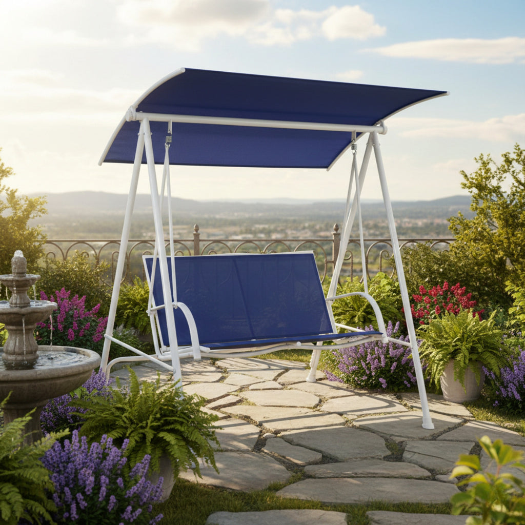 Replacement Canopy for 2017 Mainstays Two Person Swing - Blue, 350