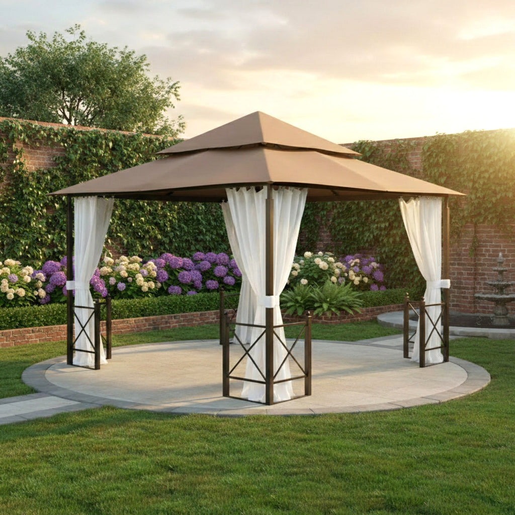 Replacement Canopy for Harbor GFS01250B 12' x 12' Gazebo - Beige