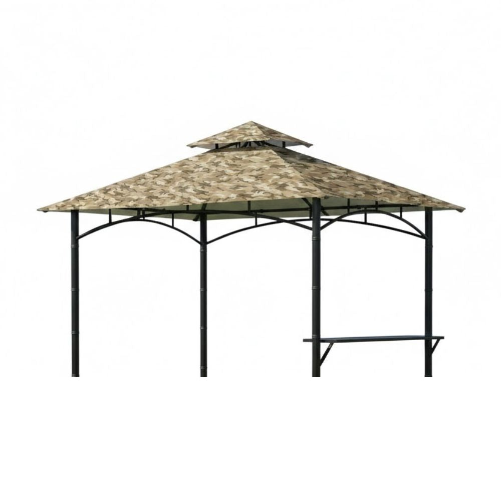 Replacement Canopy for Bamboo Look BBQ L-GZ238PST-11 Grill Gazebo