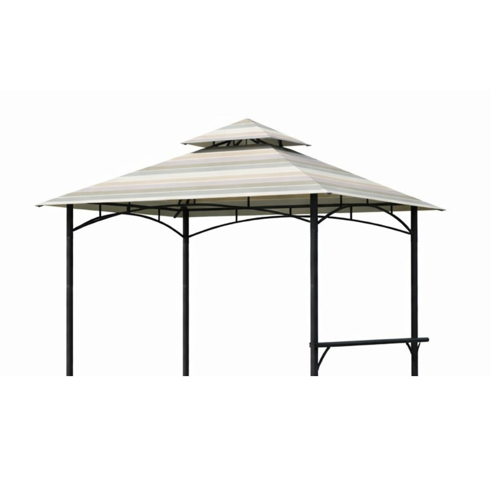 Replacement Canopy for Bamboo Look BBQ L-GZ238PST-11 Grill Gazebo