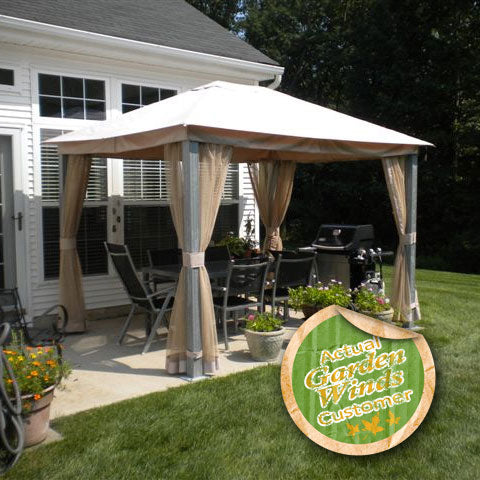 Fortunoff NoHo 11 x 9 Replacement Canopy and Net Set - 350