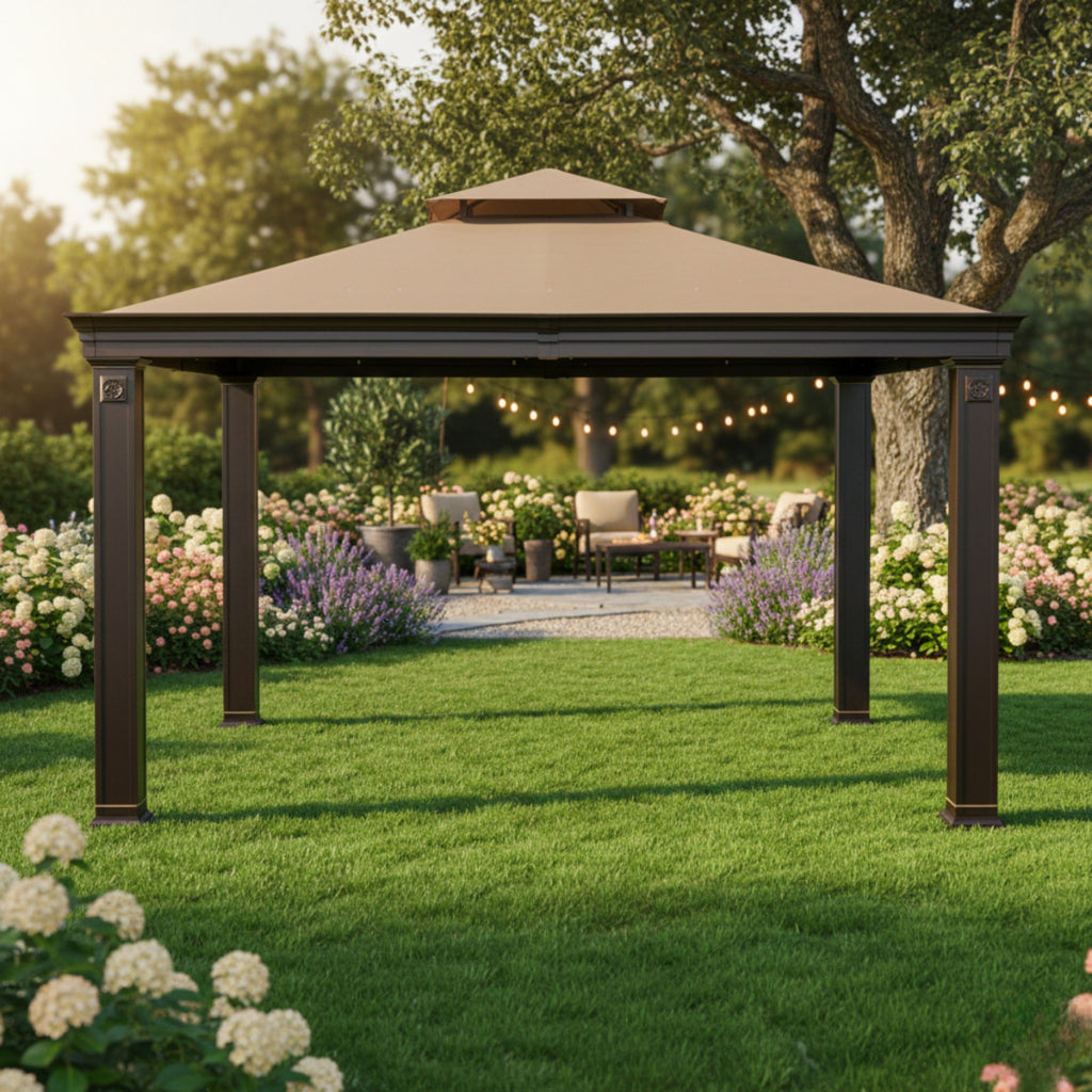 Replacement Canopy for Tivering Two-Tiered L-GZ025PCO7A 10' x 12' Gazebo