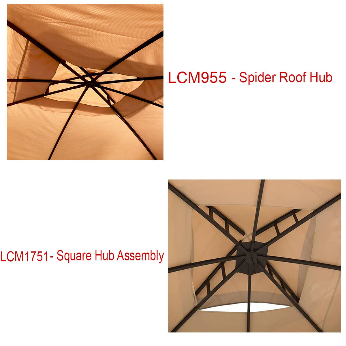 Replacement Canopy for Outdoor Patio 8' x 8' Gazebo - RipLock 350
