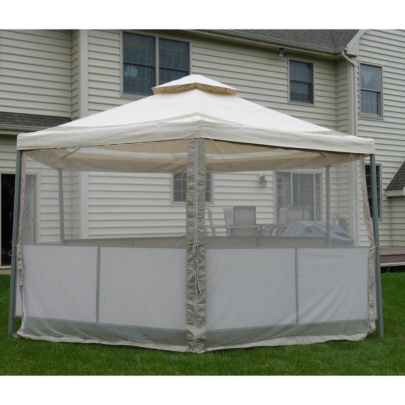 Replacement Canopy and Netting Set for Melrose Gazebo