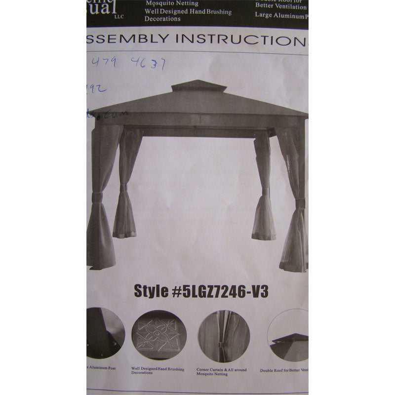 Menards 10 x 10 Gazebo Replacement Canopy