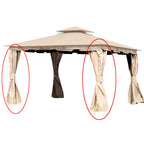 Replacement Privacy Curtain Set for Monterey Gazebo - 350