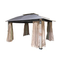 Replacement Canopy and Netting Set for A101015600 Monterey Park Gazebo - Riplock 350
