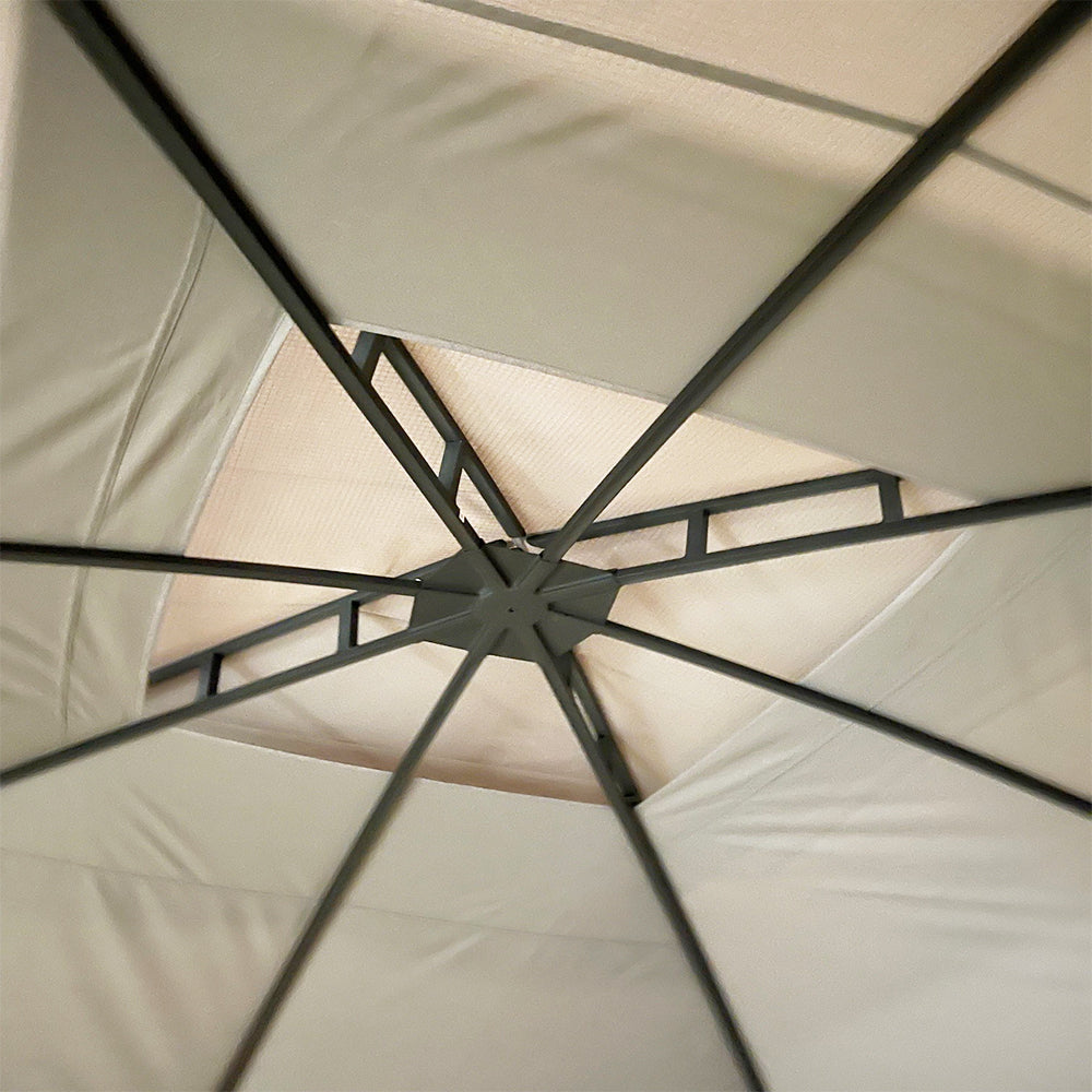 Replacement Canopy and Netting Set for A101015600 Monterey Park Gazebo - Riplock 350