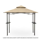 Replacement Canopy for LED Grill Gazebo - BEIGE - Riplock 350
