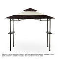 Replacement Canopy for LED Grill Gazebo - BEIGE - Riplock 350