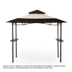 Replacement Canopy for LED Grill Gazebo - BEIGE - Riplock 350