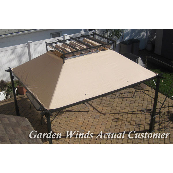 Outdoor Patio 10 x 12 Gazebo Replacement Canopy - RipLock 350