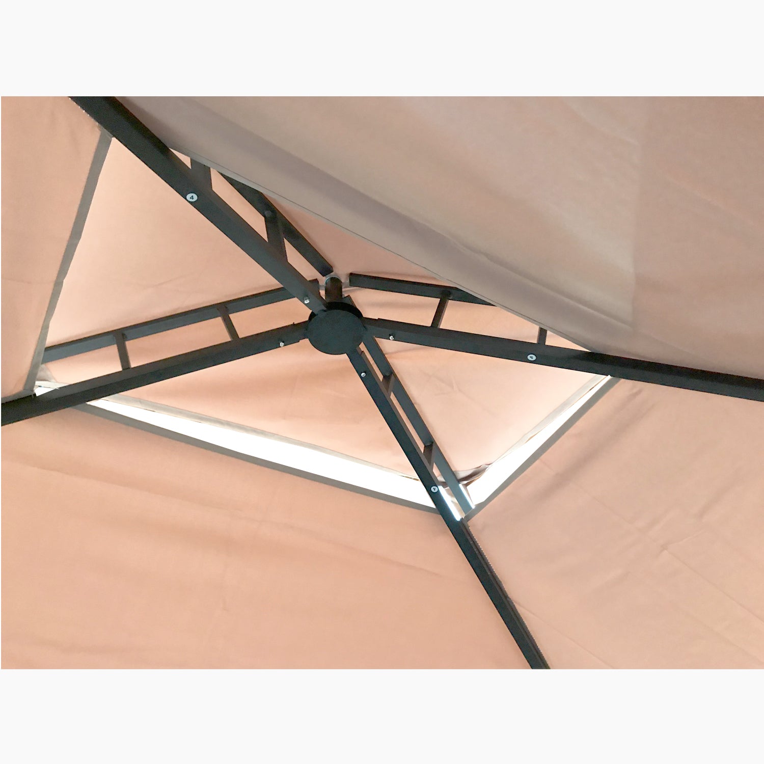 Replacement Canopy for Outsunny Grill Gazebo with Bar Shelves - RipLock 350