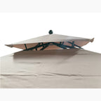 Replacement Canopy for Outsunny Grill Gazebo with Bar Shelves - RipLock 350