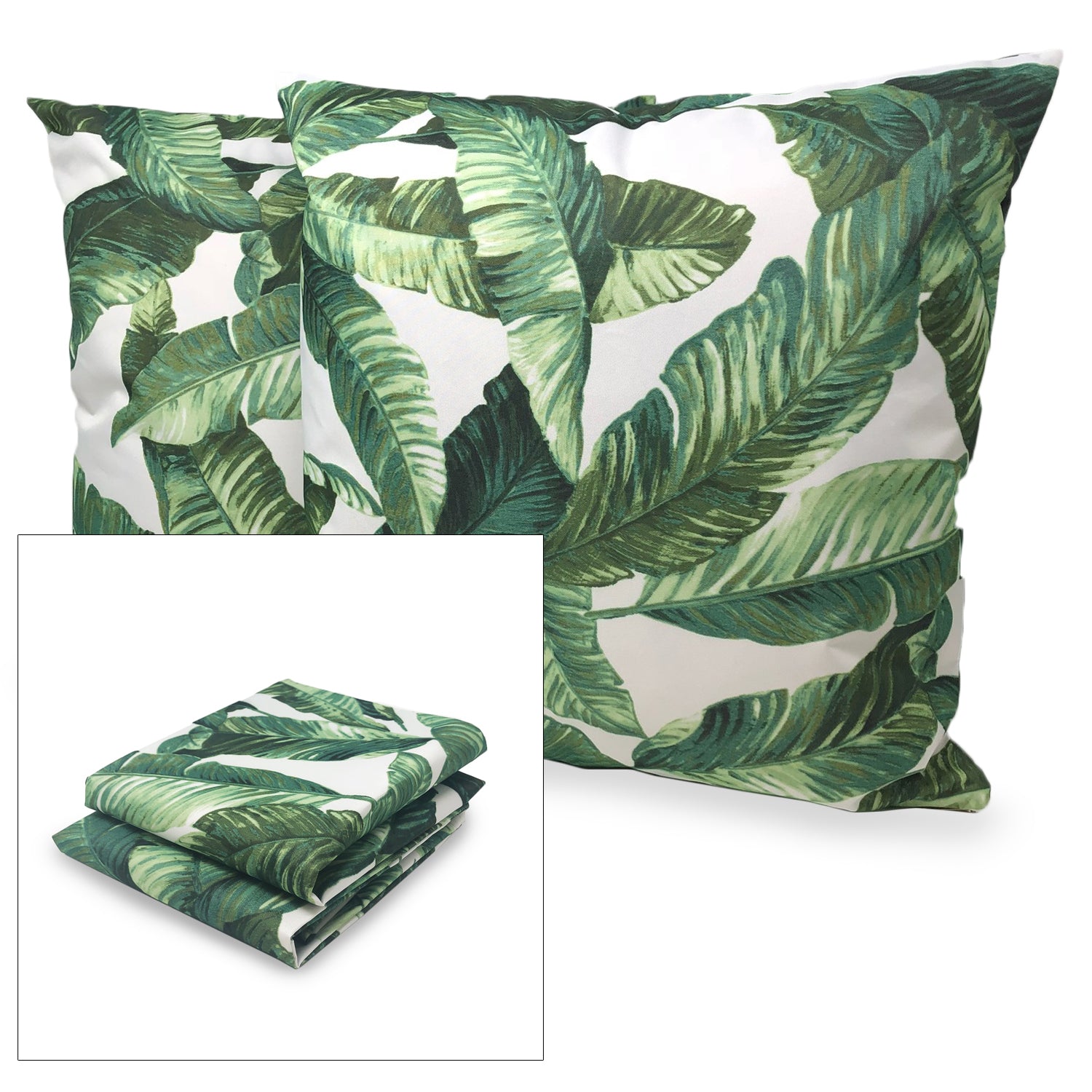 Pillow Cases - Set of 2 - Palm - Pillows Not Included