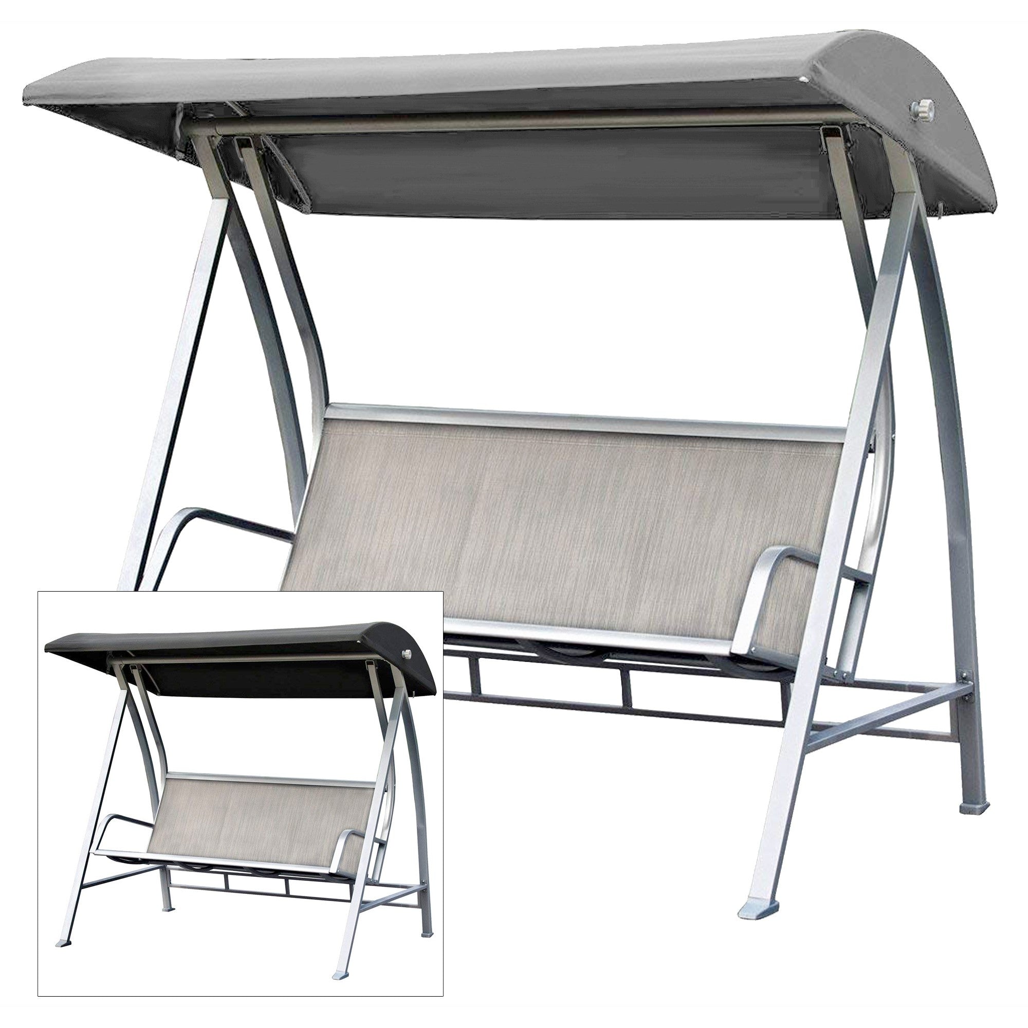 Replacement Canopy for Patio Post Textilene Bench Glider