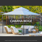 Replacement Canopy for Callaway Gazebo - 350, Cabana Beige