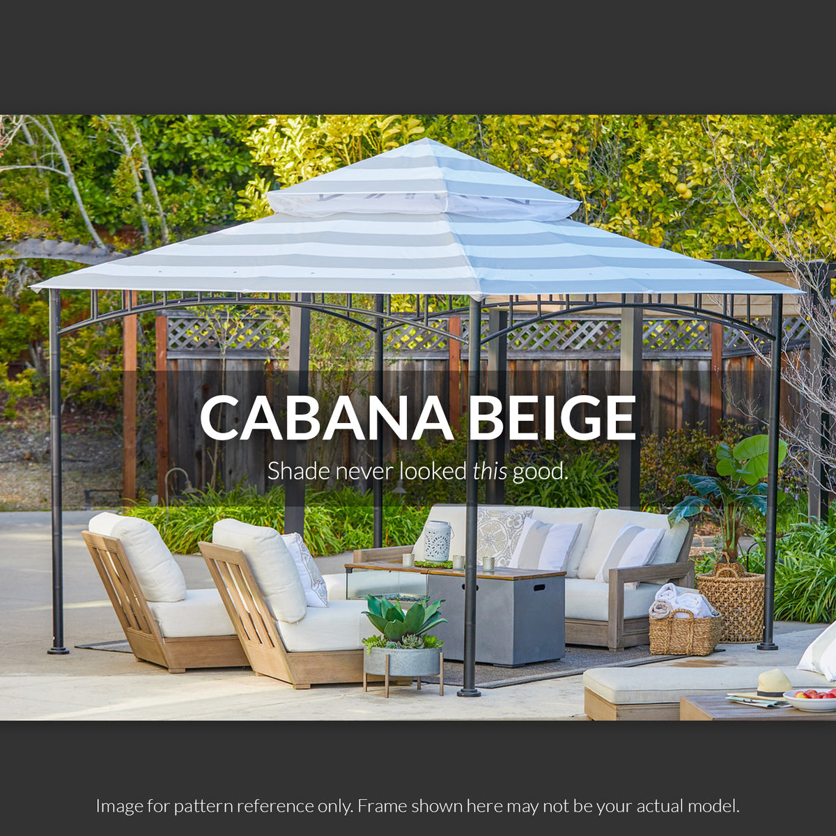 Replacement Canopy for Callaway Gazebo - 350, Cabana Beige