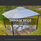 Replacement Canopy for Pinehurst Gazebo - 350, Damask Beige