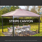 Replacement Canopy for Pinehurst Gazebo - Stripe Canyon