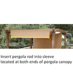Weight Rods for Pergola Canopy